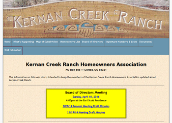 Kernan Creek Ranch HOA